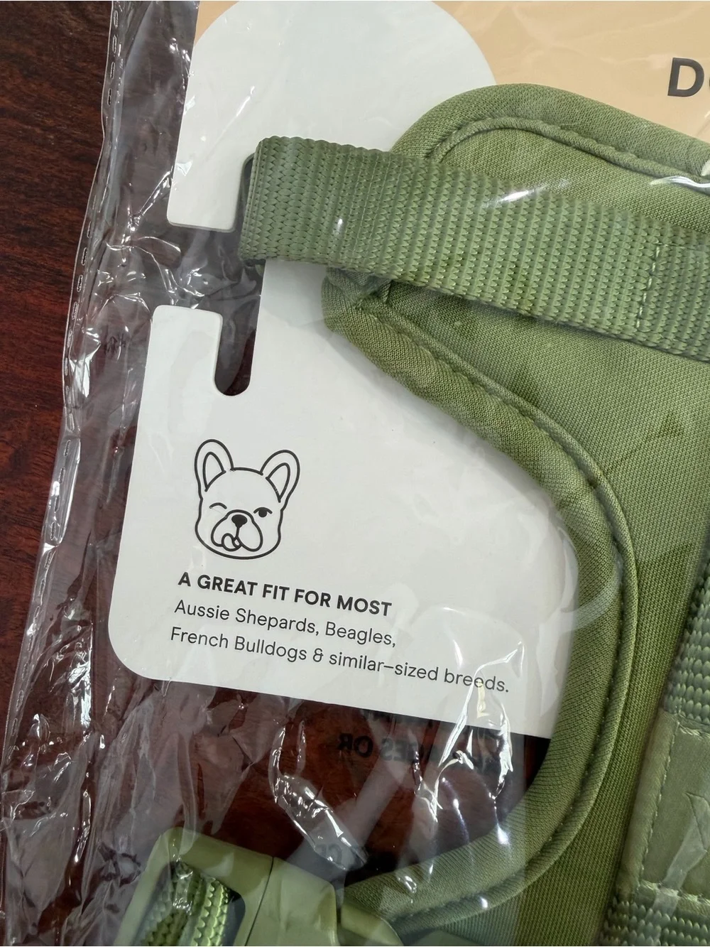 Olive Green Dog Harness - Medium